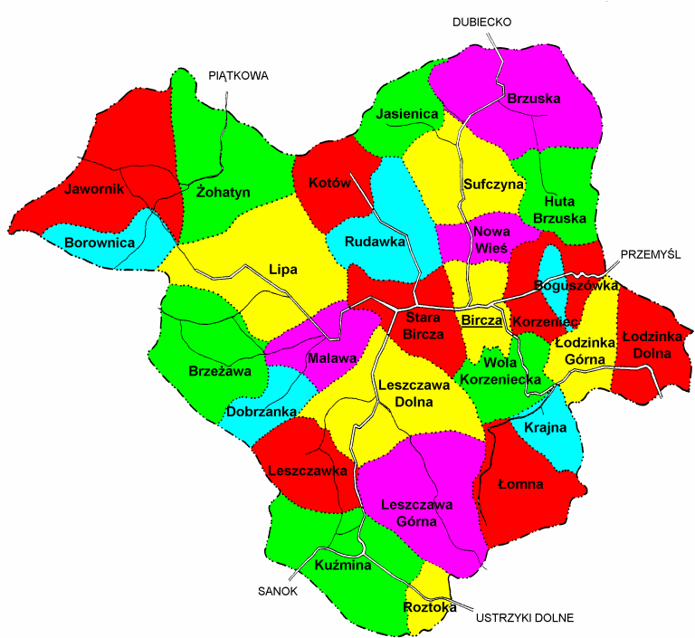 [bircza.pl administrative area map, 2006]